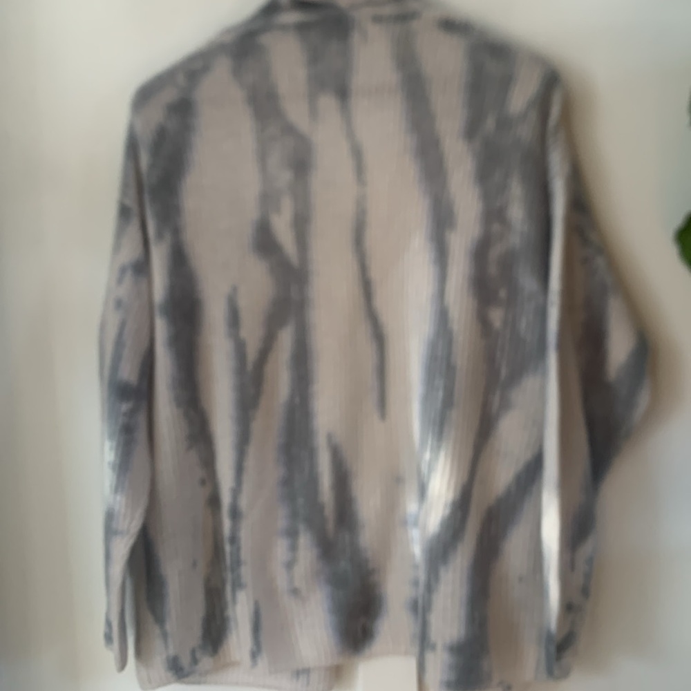 LINE 100% Cashmere Sweater Cardigan Tie Dye Size S - Picture 5 of 6